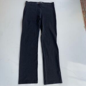 Betabrand Dress Pants Women Large Long Classic Yoga Gray Heather Stretch Bootcut